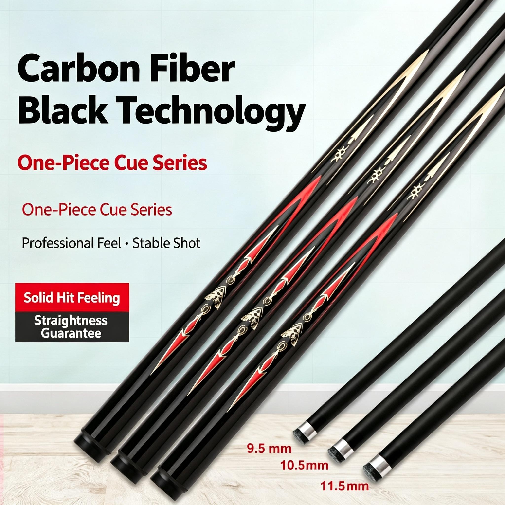 Sunflower One-Piece Carbon Fiber Billiard Pool Cue 145cm Small Tip Billiard Stick thumb 4