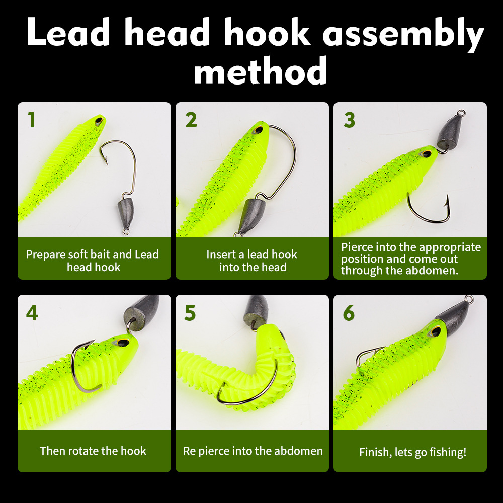 Sunflower Thread T‑Tail Soft Worm Lure DW6130 thumb 18