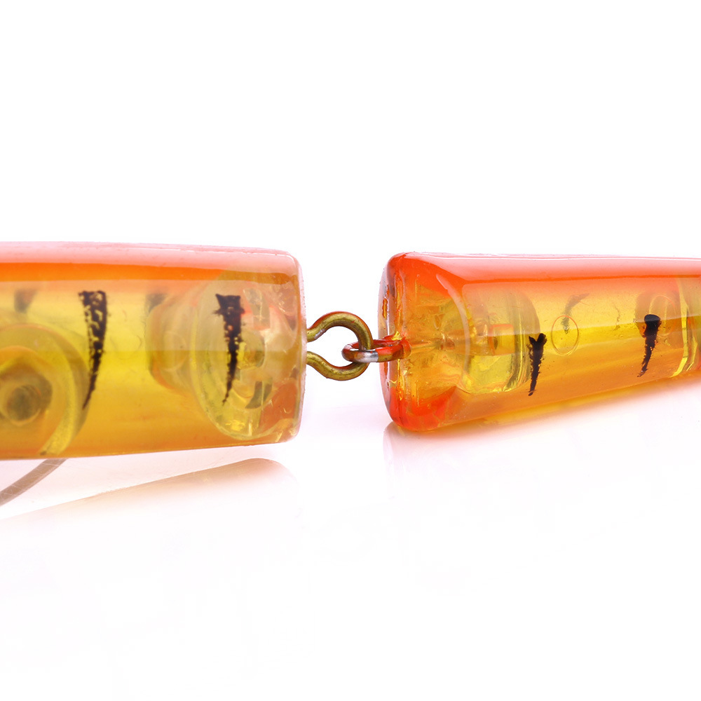 Sunflower Two-Jointed Segmented Minnow Hard Swimbait Bionic Fishing Lure Freshwater & Saltwater thumb 11