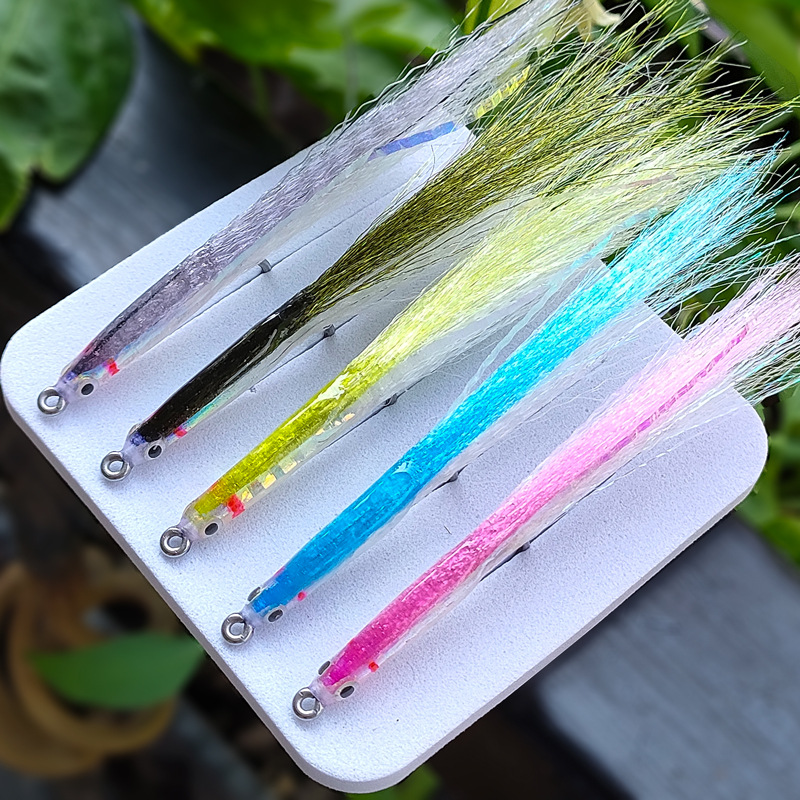 Sunflower Streamer Fly Fishing Flies, Artificial Candy Streamer Fly Lure for Trout, Bass Saltwater Fly Fishing thumb 2