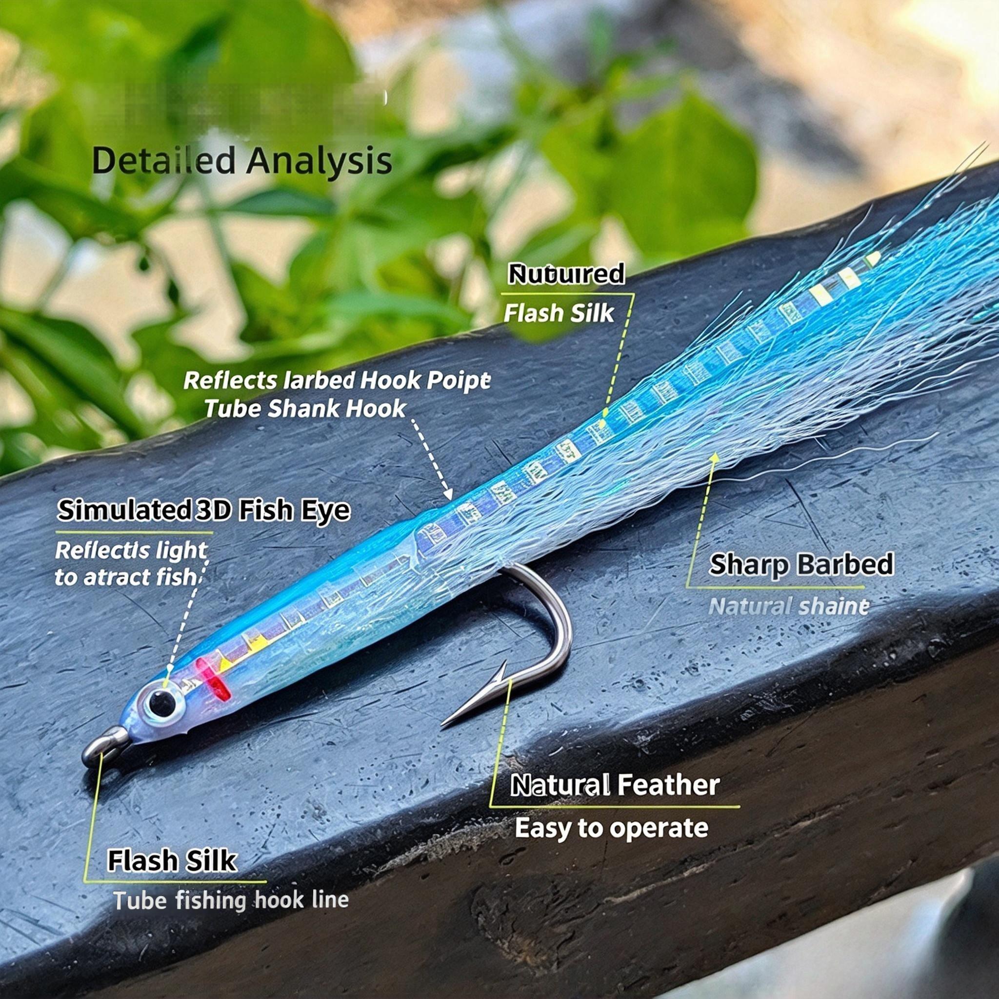 Sunflower Streamer Fly Fishing Flies, Artificial Candy Streamer Fly Lure for Trout, Bass Saltwater Fly Fishing thumb 5