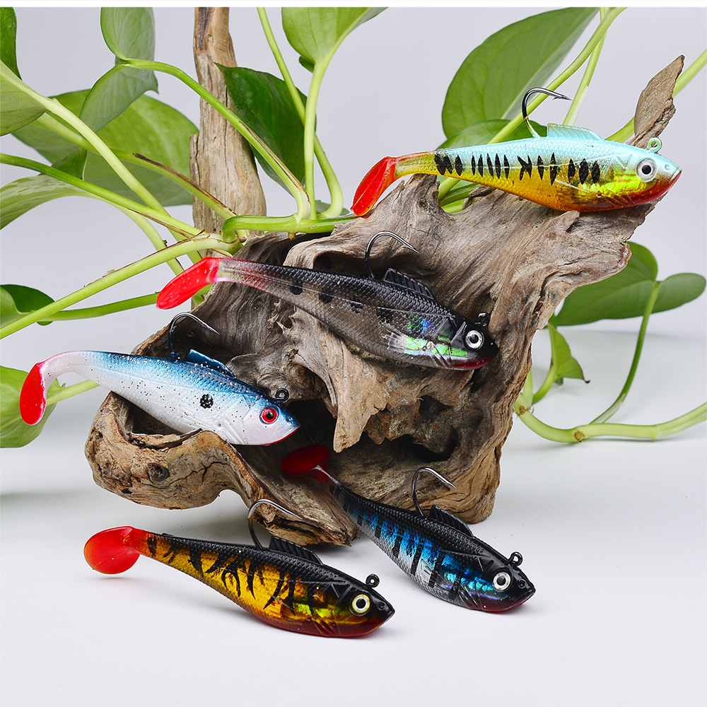 Sunflower T‑Tail Lead Soft Swimbait Lure DW6085 thumb 14