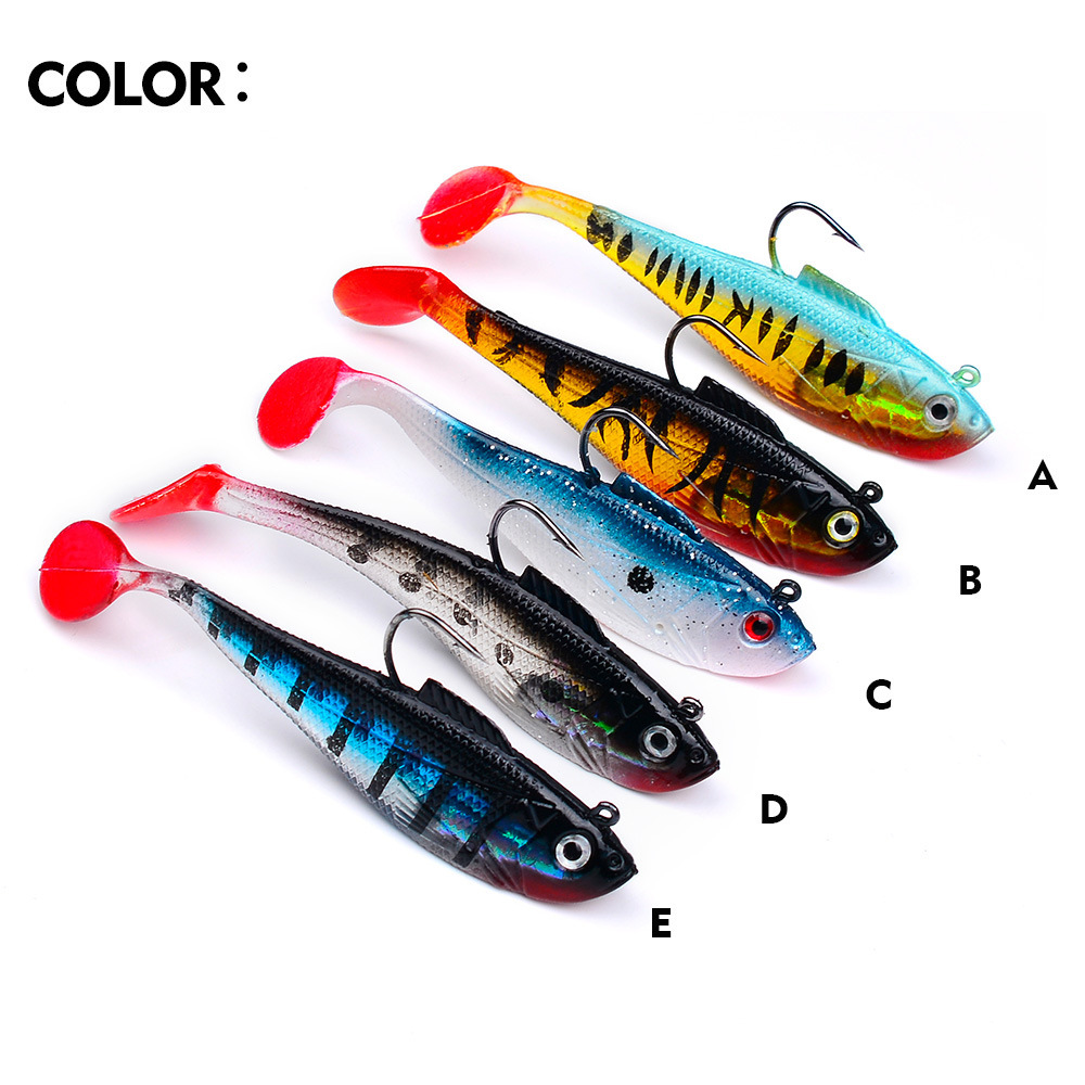 Sunflower T‑Tail Lead Soft Swimbait Lure DW6085 thumb 2
