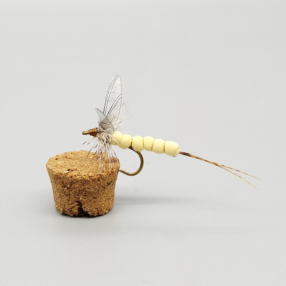 Sunflower CDC Mayfly Dry Fly Fishing Flies, Artificial Mayfly Lure for Trout & Brook Fly Fishing thumb 6