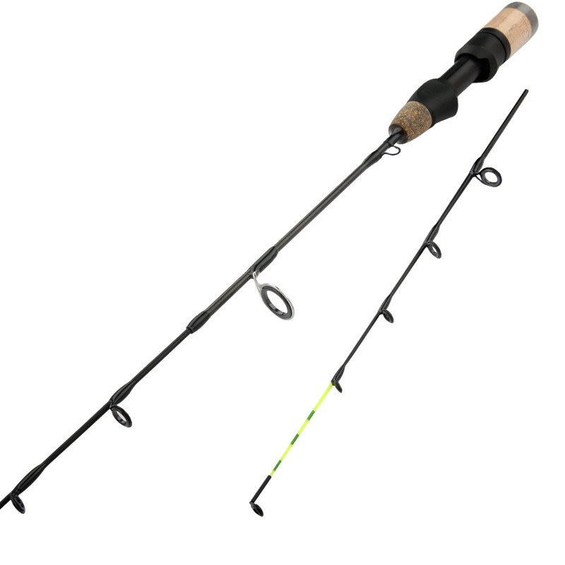Sunflower Carbon Ice Fishing Rod 60cm, Double Tip Winter Ice Rod, 2 Sections Portable Short Lure Rod thumb 4