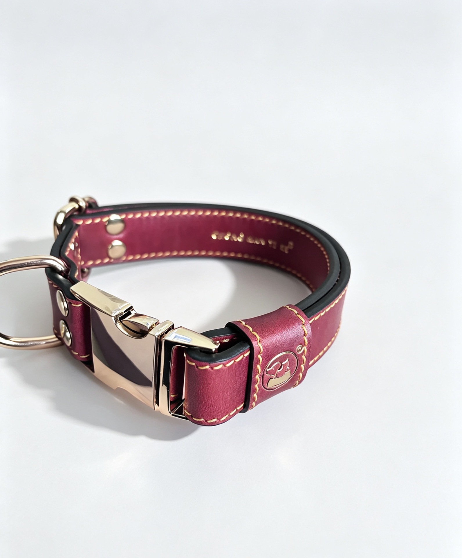 Sunflower Top Grain Cowhide Buckle Dog Collar, Wear Resistant Anti-Choking Pet Collar thumb 1