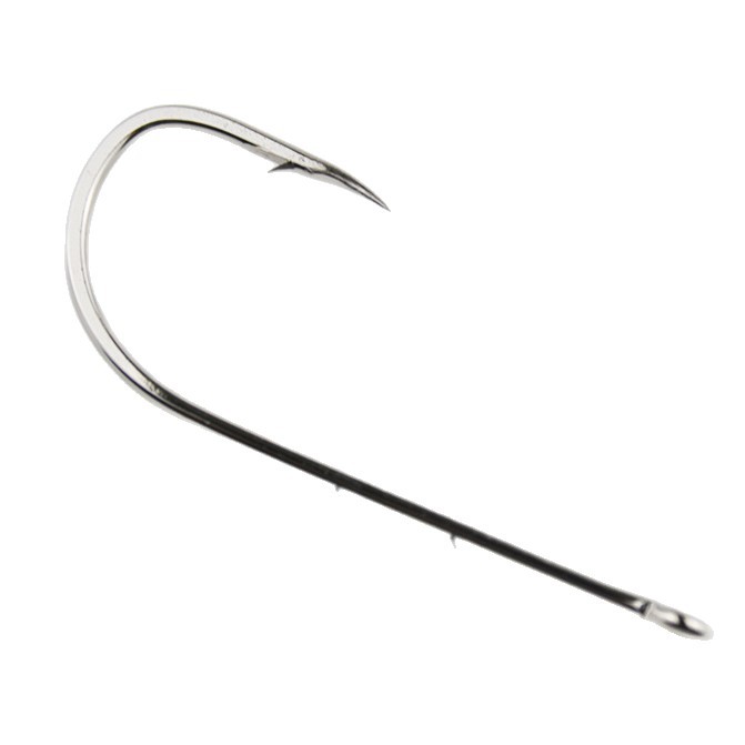 Sunflower High Carbon Steel Long Shank Double Barb Sea Fishing Hooks With Eye All Sizes thumb 1