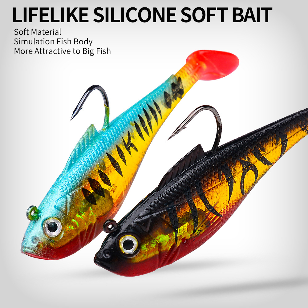 Lead Weighted T-Tail Soft Fishing Lure thumb 12