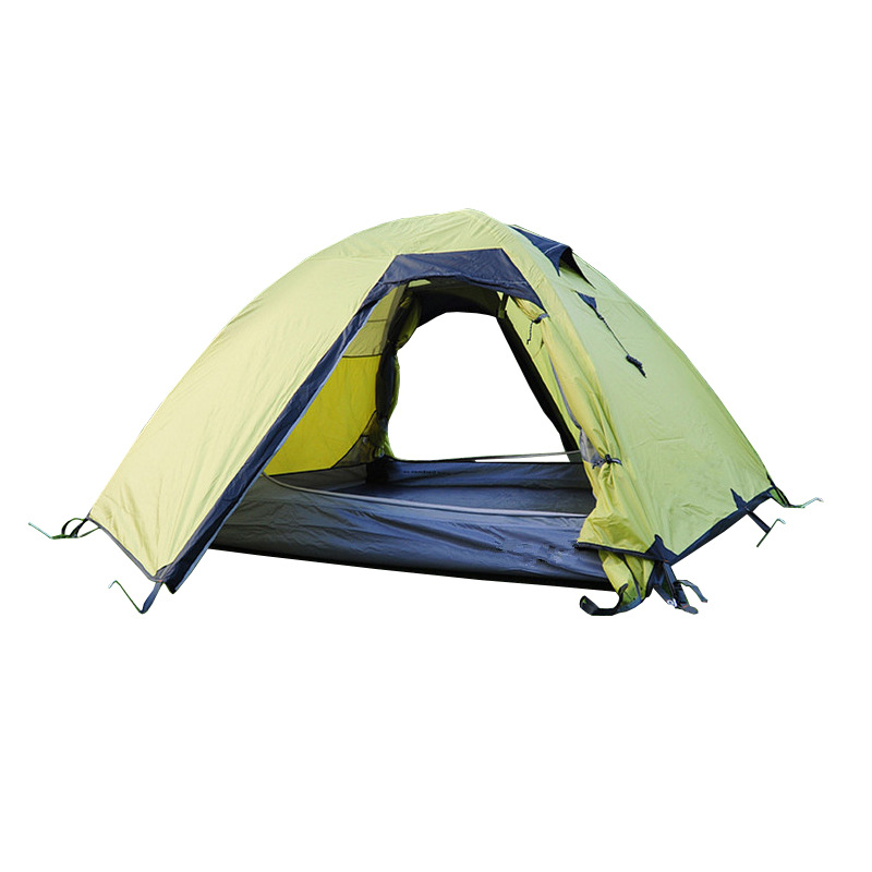 Sunflower Double Layer Camping Tent, Waterproof Anti-Mosquito 3-4 Person Outdoor Tent