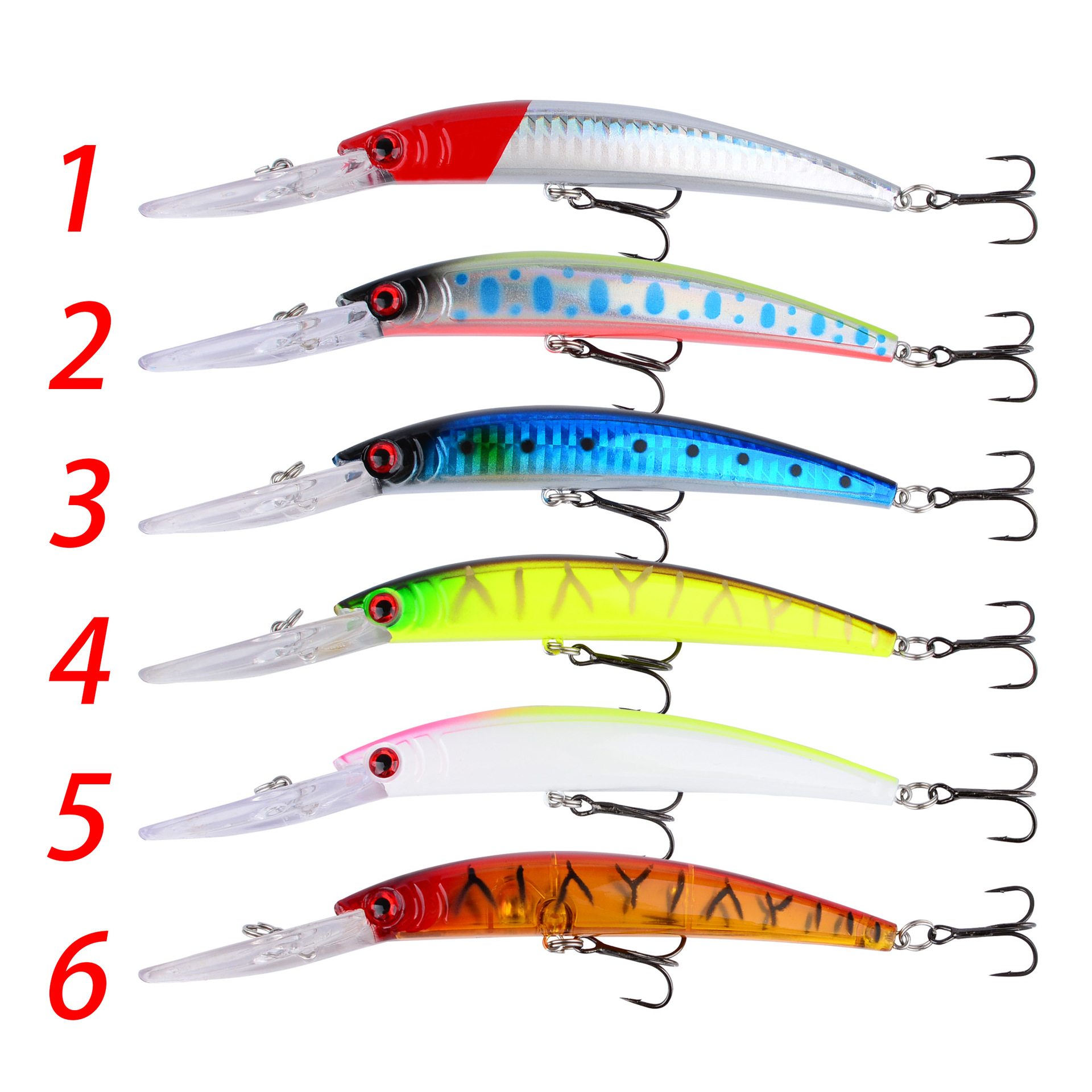 Long Bill Floating Minnow Lure 15cm 16g Hard Fishing Lure For Bass Pike thumb 3