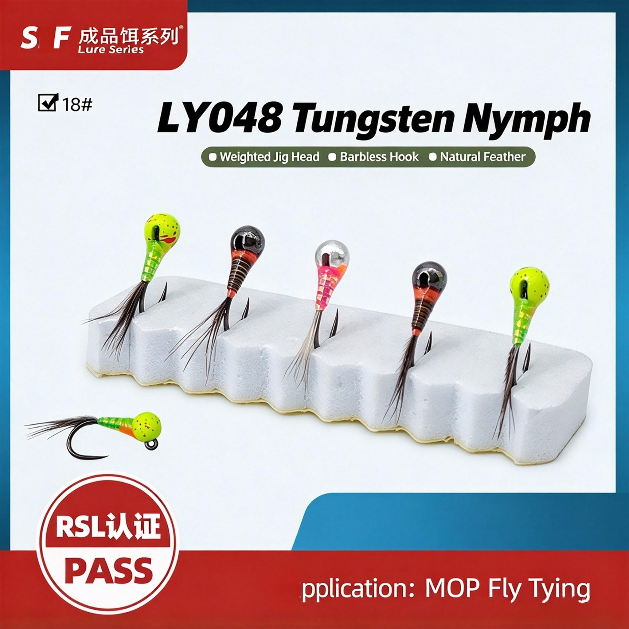 Sunflower Tungsten Bead Nymph Fly Fishing Flies, Sinking Wet Fly Lure for Trout, Bass, Brook Fishing thumb 1