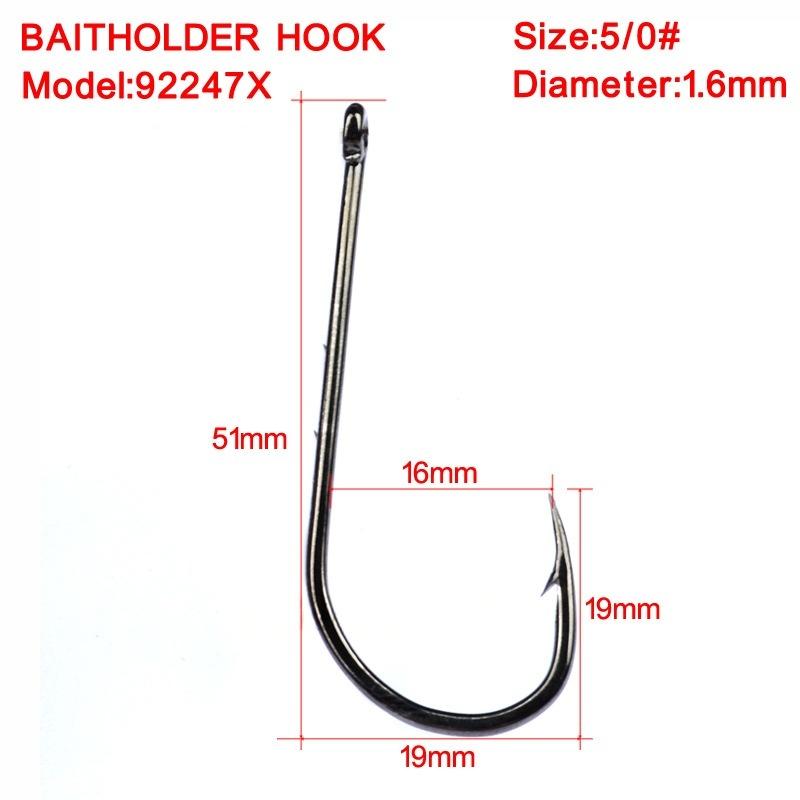 Sunflower 92247X Stainless Steel Barbed Single Fishing Hooks Sea Angling Hooks Sizes 1#-6# & 1/0#-6/0# thumb 13