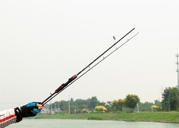 Sunflower Carbon Slide Float Lure Rod, Ultra Light Fishing Rod With Solid Wood Handle & Big Guides thumb 10