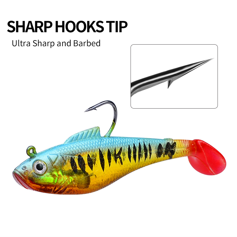 Sunflower T‑Tail Lead Soft Swimbait Lure DW6085 thumb 13