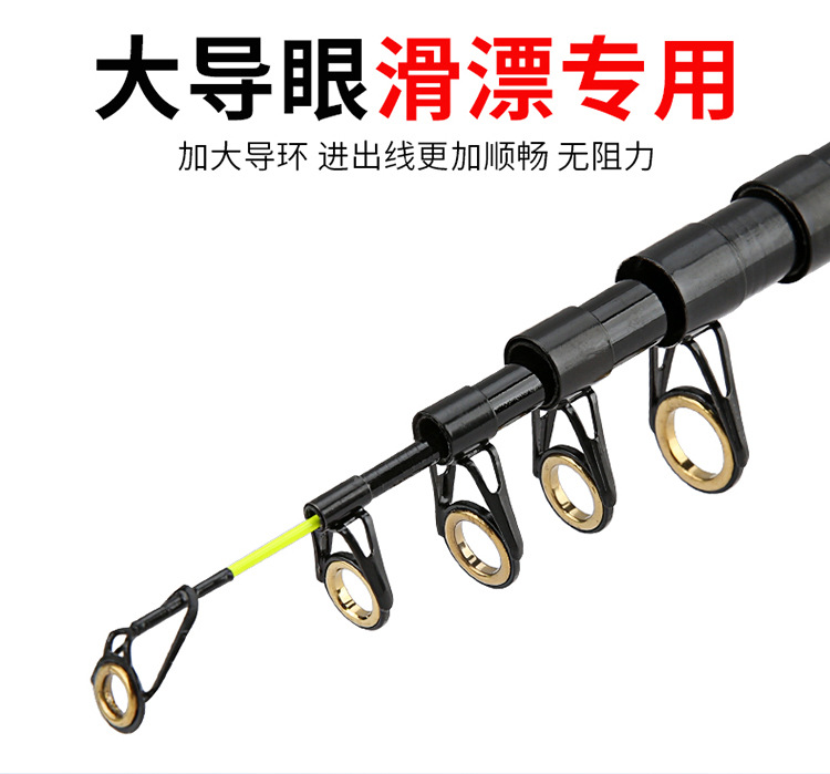 Sunflower Carbon Telescopic Fishing Rod, Soft Action Rock Fishing Rod 2.1m 2.4m 2.7m 3.0m 3.6m thumb 11