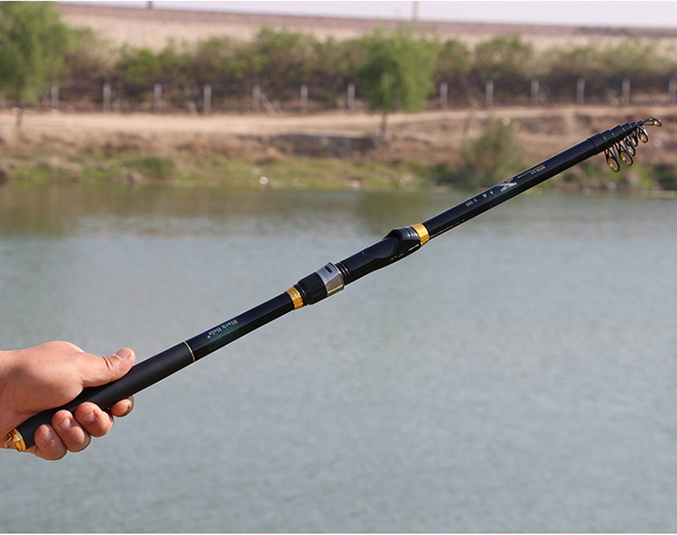 Sunflower Carbon Telescopic Fishing Rod, Soft Action Rock Fishing Rod 2.1m 2.4m 2.7m 3.0m 3.6m thumb 24