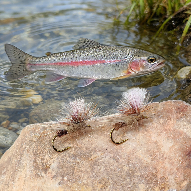 Sunflower Parachute Adams Dry Fly Fishing Flies, Artificial Parachute Adams Lure for Trout, Bass Fly Fishing thumb 7