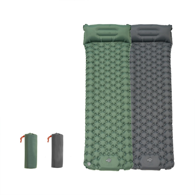 Sunflower Lightweight Foot Pump Inflatable Camping Mat Moisture Proof Splicable Air Mattress