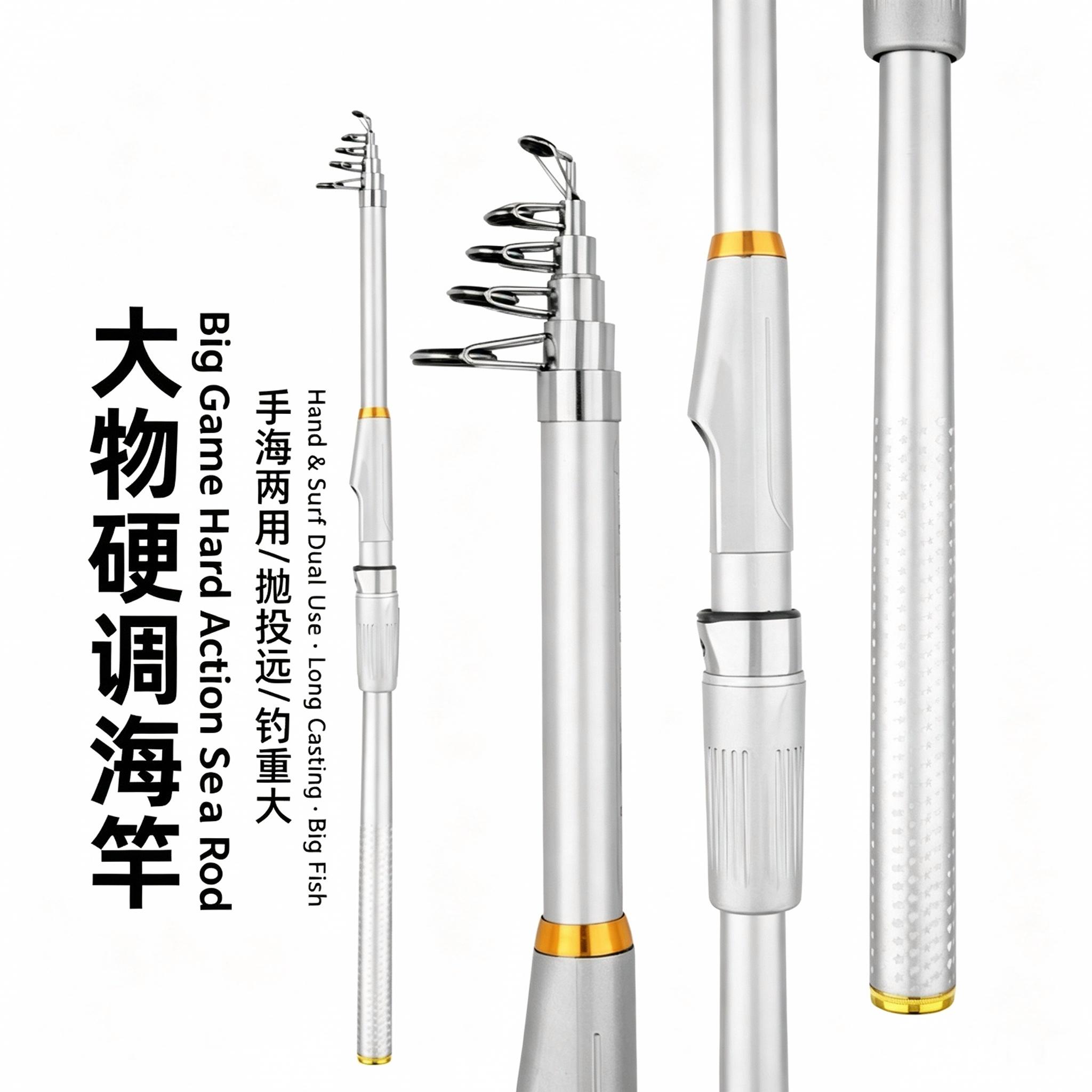 Sunflower 6 Layers Telescopic Sea Rod, Long Cast Spinning Fishing Rod 2.1M-4.2M thumb 11