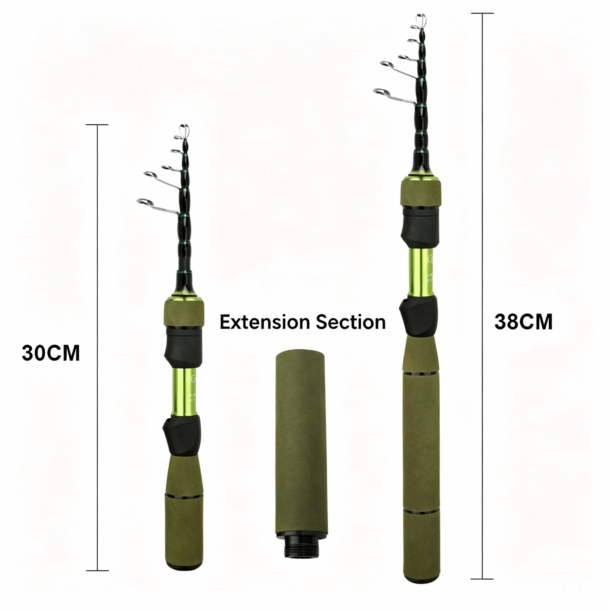 Sunflower Telescopic Carbon UL Trout Lure Rod, Portable Spinning & Casting Fishing Rod