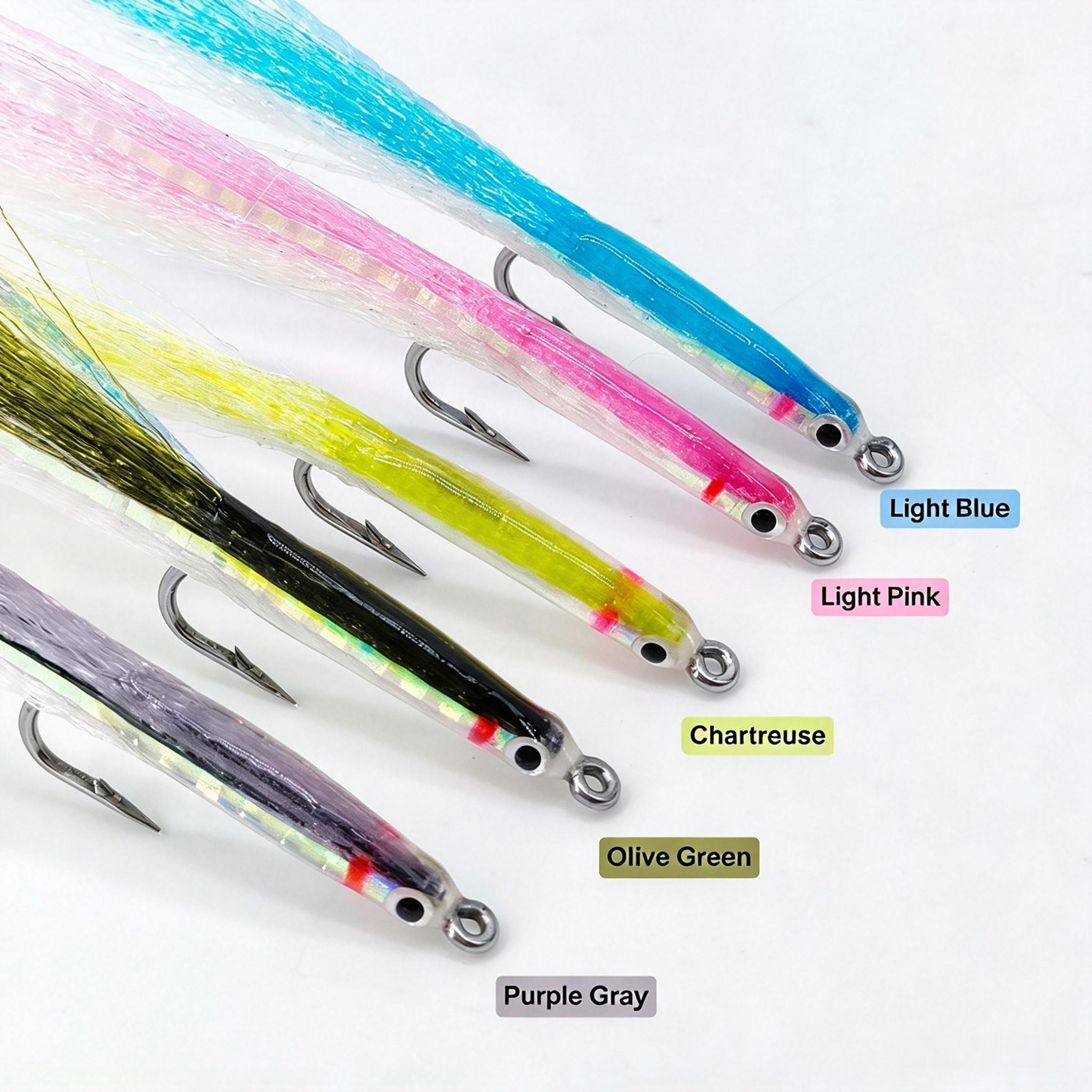 Sunflower Streamer Fly Fishing Flies, Artificial Candy Streamer Fly Lure for Trout, Bass Saltwater Fly Fishing thumb 8