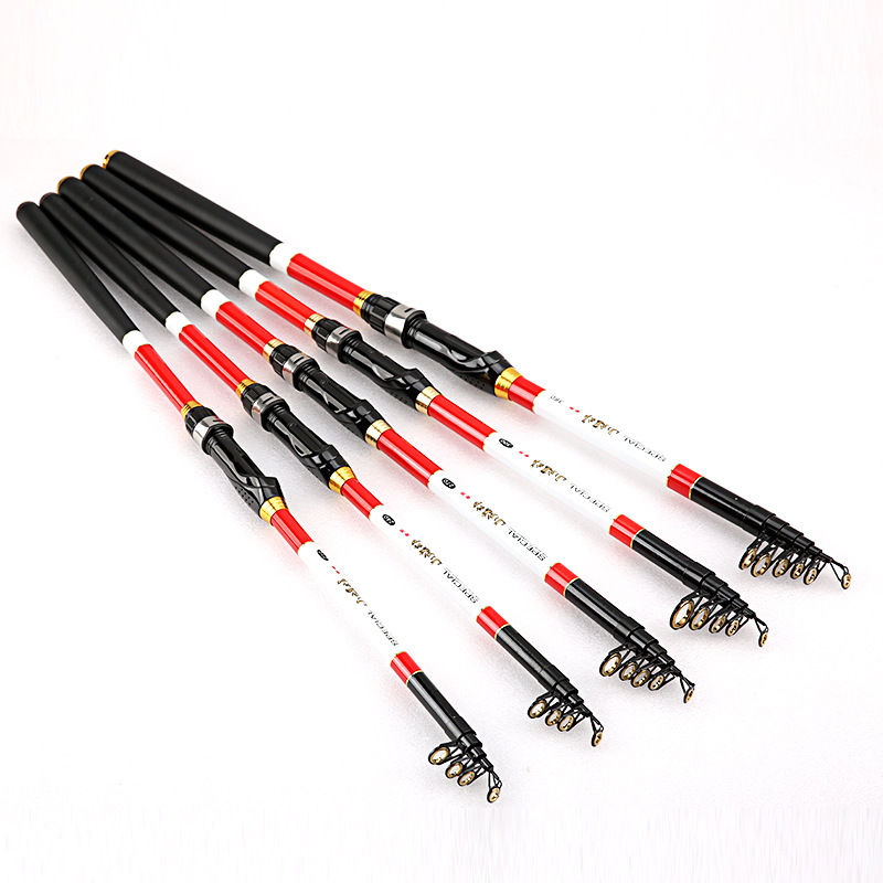 Sunflower Carbon Telescopic Fishing Rod, Soft Action Rock Fishing Rod 2.1m 2.4m 2.7m 3.0m 3.6m thumb 5