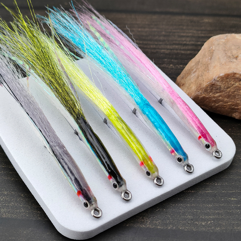 Sunflower Streamer Fly Fishing Flies, Artificial Candy Streamer Fly Lure for Trout, Bass Saltwater Fly Fishing thumb 1