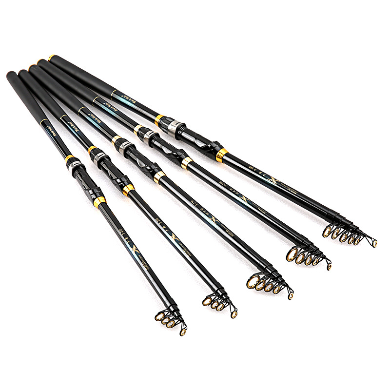 Sunflower Carbon Telescopic Fishing Rod, Soft Action Rock Fishing Rod 2.1m 2.4m 2.7m 3.0m 3.6m thumb 6