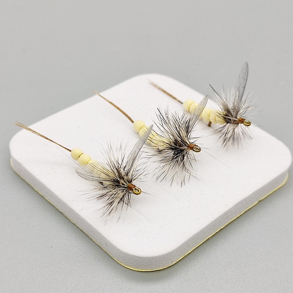 Sunflower CDC Mayfly Dry Fly Fishing Flies, Artificial Mayfly Lure for Trout & Brook Fly Fishing thumb 9