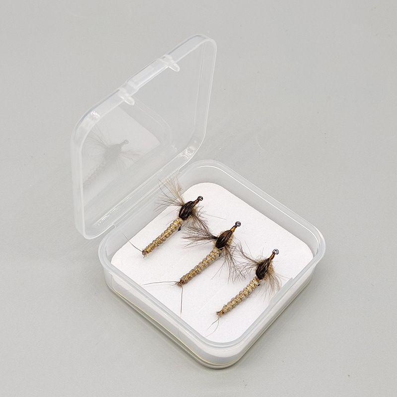 Sunflower CDC Mayfly Dry Fly Fishing Flies, Artificial Mayfly Lure for Trout & Brook Fly Fishing thumb 5
