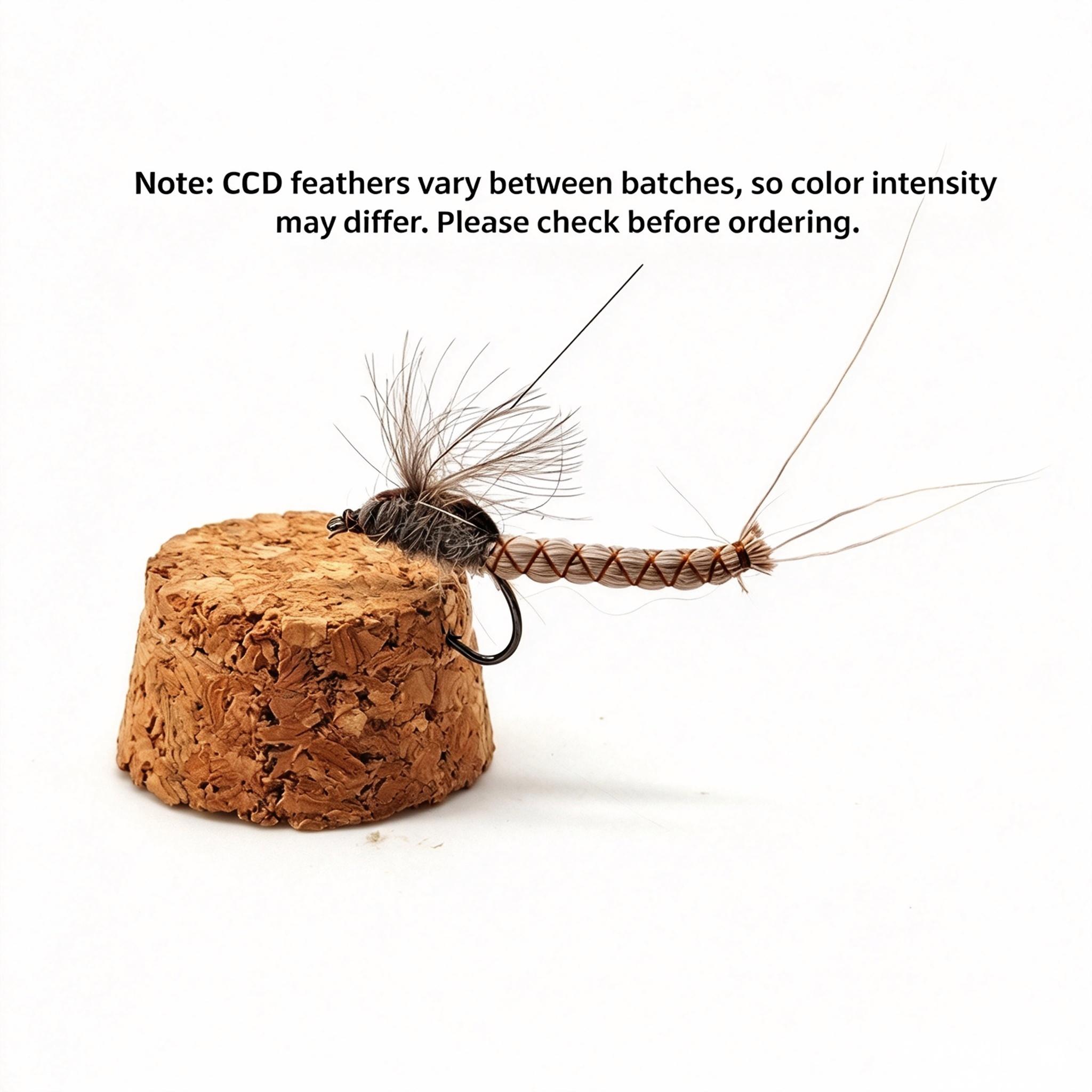 Sunflower CDC Mayfly Dry Fly Fishing Flies, Artificial Mayfly Lure for Trout & Brook Fly Fishing thumb 8