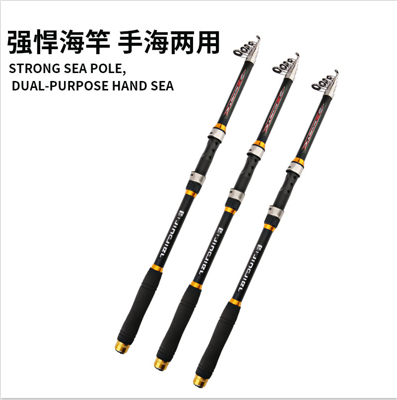 Sunflower 6 Layers Telescopic Sea Rod, Long Cast Spinning Fishing Rod 2.1M-4.2M thumb 6