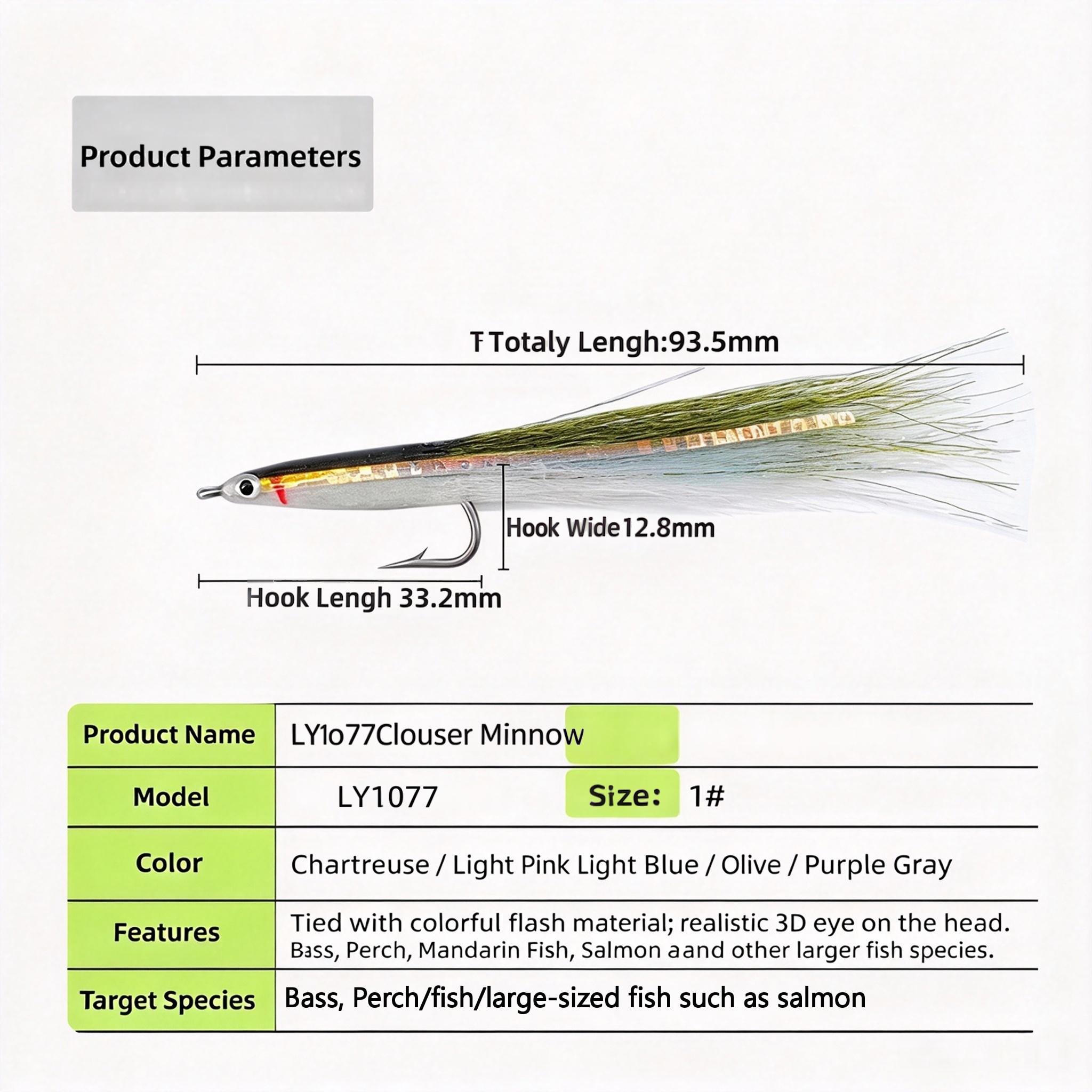 Sunflower Streamer Fly Fishing Flies, Artificial Candy Streamer Fly Lure for Trout, Bass Saltwater Fly Fishing thumb 9