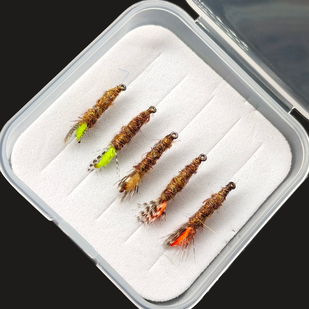 Sunflower CDC Midge Nymph Fly Fishing Flies, Bead‑Head Sinking Artificial Nymph Lure for Minnow, Trout, White Bass Freshwater Fly Fishing thumb 4