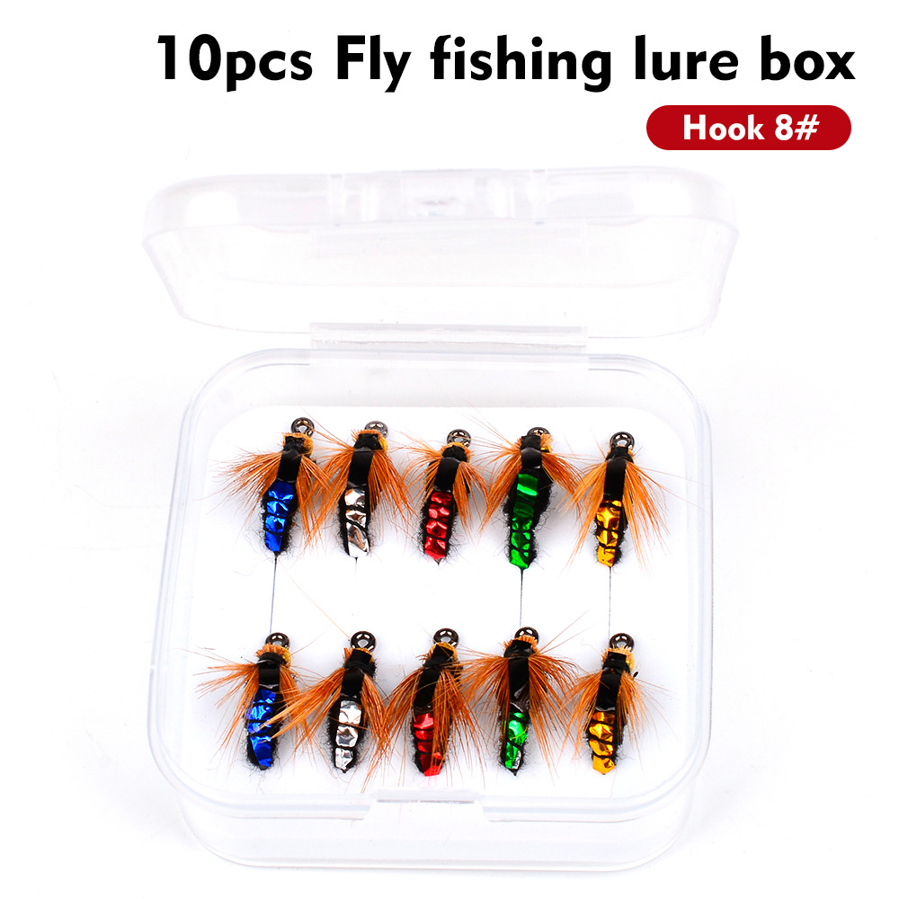 Sunflower Boxed Bionic Fly Fishing Flies Lures Micro Trout Ant Mosquito Insect Tackle thumb 3