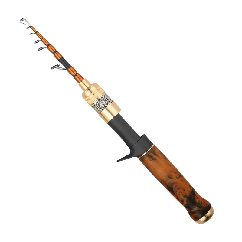 Sunflower Telescopic Ultralight Lure Fishing Rod, Carbon Portable Travel Rod