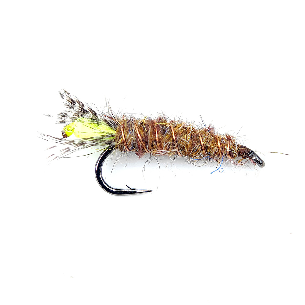 Sunflower CDC Midge Nymph Fly Fishing Flies, Bead‑Head Sinking Artificial Nymph Lure for Minnow, Trout, White Bass Freshwater Fly Fishing thumb 12