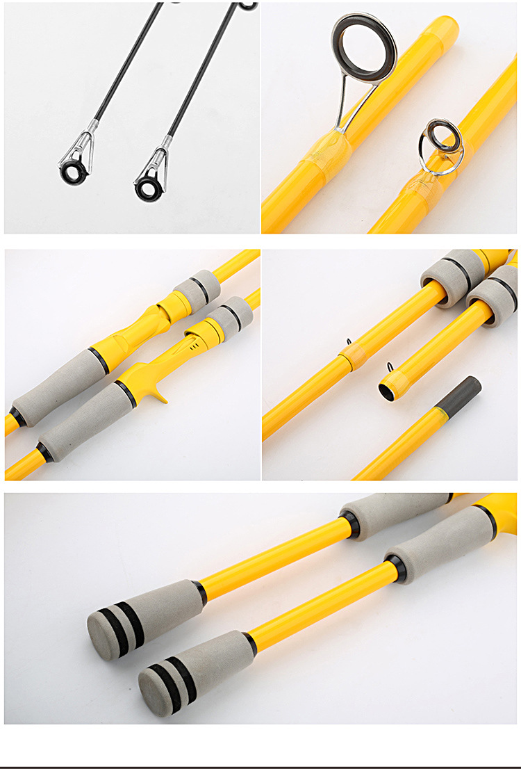 Sunflower 4 Sections Portable Carbon Lure Rod, Travel Fishing Rod 1.8M / 2.1M thumb 10