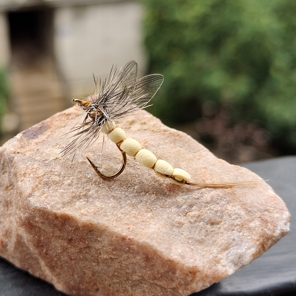 Sunflower CDC Mayfly Dry Fly Fishing Flies, Artificial Mayfly Lure for Trout & Brook Fly Fishing thumb 4