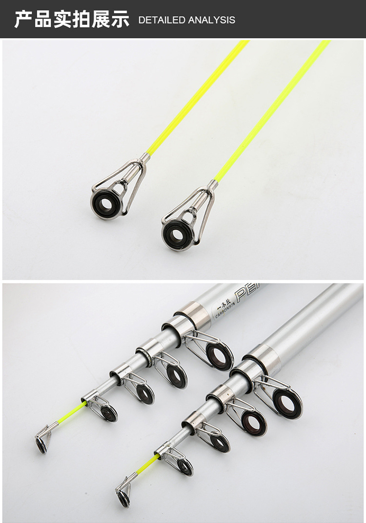 Sunflower Telescopic Fiberglass Sea Rod, Heavy Duty Hard Casting Fishing Rod 2.1m~3.6m thumb 10