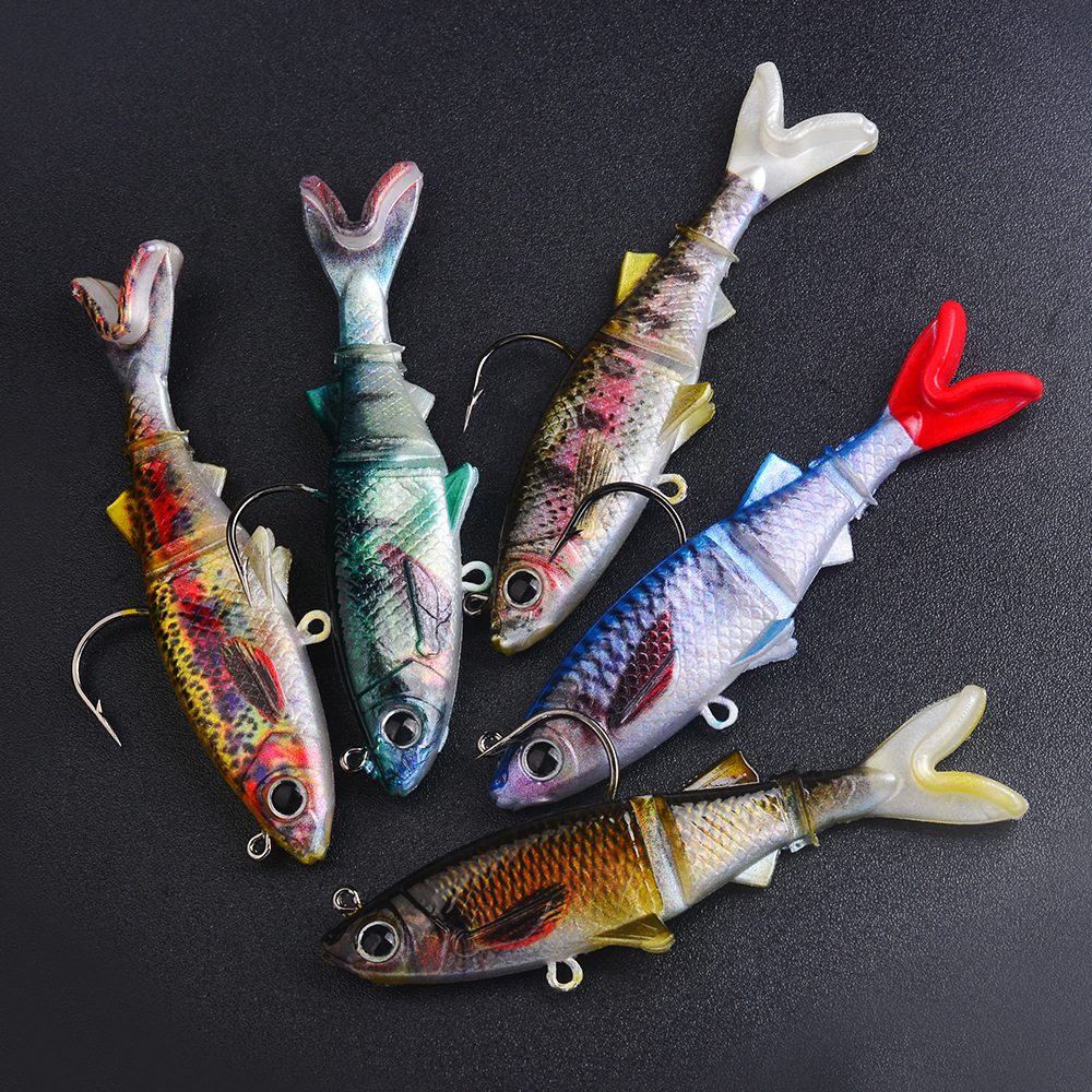 Sunflower Lead Head Soft Swimbait Lure DW6093 Single Hook thumb 2