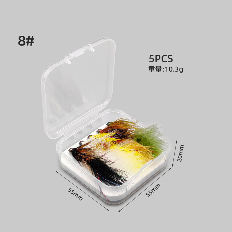 Sunflower Power Mynah Streamer Fly Fishing Flies, Hand Tied Feather Artificial Streamer Lure for Trout, Bass Freshwater Fly Fishing thumb 8