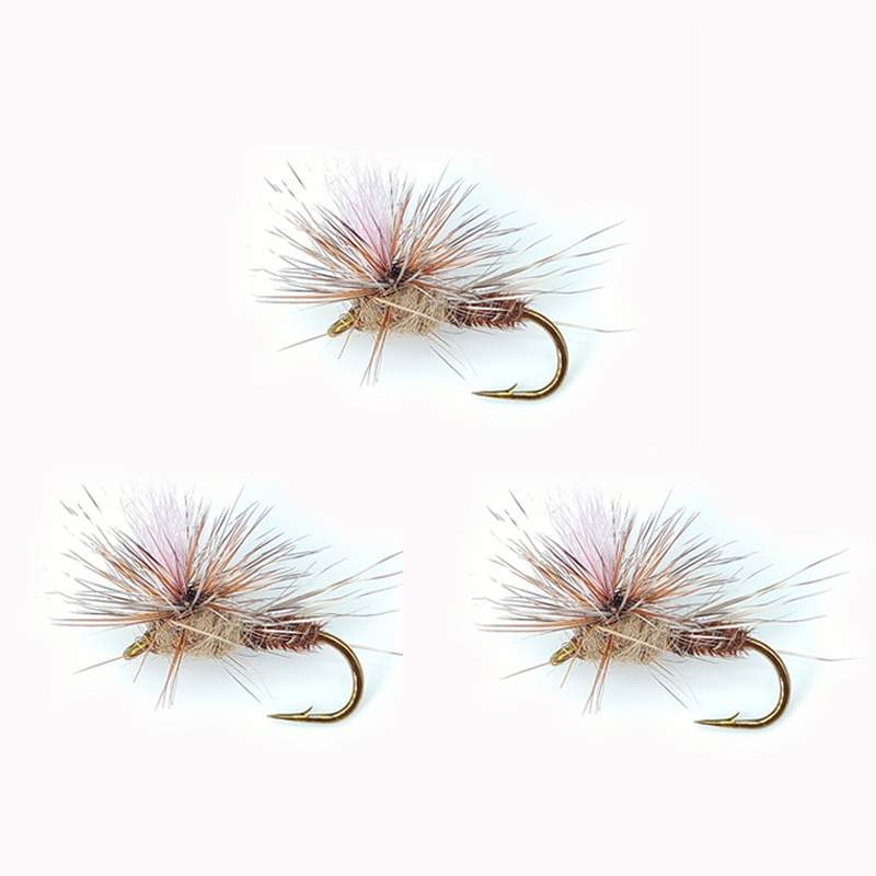 Sunflower Parachute Adams Dry Fly Fishing Flies, Artificial Parachute Adams Lure for Trout, Bass Fly Fishing thumb 6