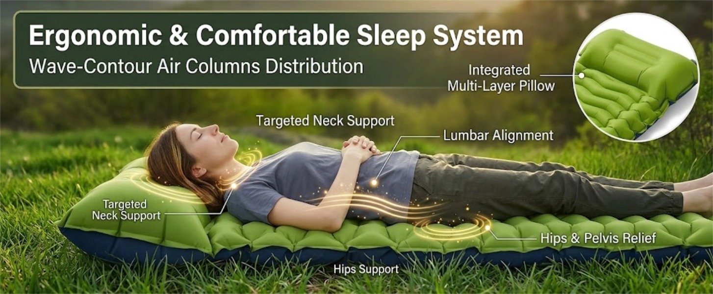 Sunflower TPU Inflatable Camping Sleeping Pad, Portable Backpacking Air Mattress for Outdoor Hiking thumb 16