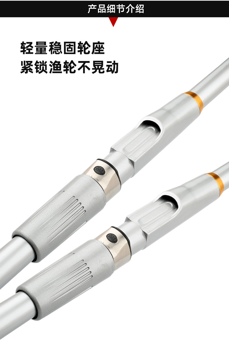 Sunflower Telescopic Fiberglass Sea Rod, Heavy Duty Hard Casting Fishing Rod 2.1m~3.6m thumb 8